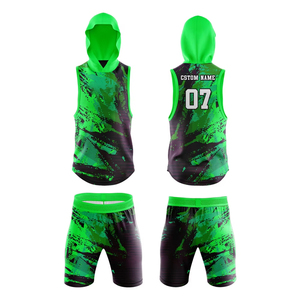Custom Designed 7v7 Flag Football Uniform <b>Set</b> with Digital Print Compression Wear Short Sleeve Plus Size Adult Unisex - Product Image 1