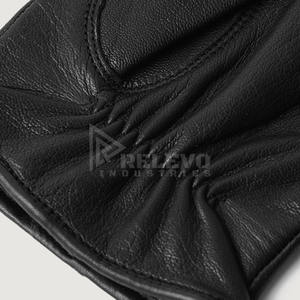 Gants de moto en cuir véritable en gros, logo personnalisé, faible MOQ, marque privée, marron, style Cafe Racer, compatibles écran tactile - Product Image 2