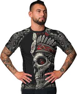 Rashguard Ligero OEM para BJJ para Adultos, Uniforme Transpirable de Manga Corta con Logotipo Personalizado y Protección Anti-UV, Venta al Por Mayor - Product Image 4