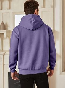 Sudadera con Capucha para Hombre, Diseño Moderno, 100% Algodón, Felpa, Informal, para Invierno, Corte Regular, Transpirable, Impermeable, Ecológica, 300g, Superventas - Product Image 3