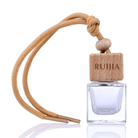 Diffuseur de parfum pour voiture, flacon transparent pour huiles essentielles, flacons carrés en verre vides, désodorisant pour voiture, flacon diffuseur de parfum
