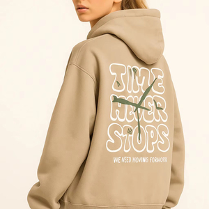 Sudadera con Capucha Oversize de Alta Calidad, Personalizada, para Mujer, con Estampado Puff, Estilo Urbano, Otoño, Unisex, Forro Térmico, 100% Algodón - Product Image 1