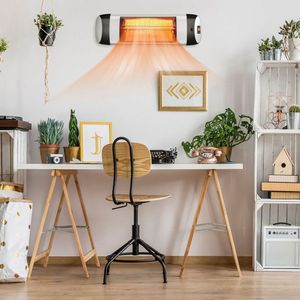 Riscaldatore Elettrico a Infrarossi da Parete 1500W per Terrazze con Telecomando Incluso - Product Image 6