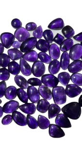 Cabujón de amatista Chevron Natural de grado AAA, piedra preciosa suelta, forma mixta, tamaño personalizado para diseño de joyería, suministro a granel al por mayor - Product Image 3