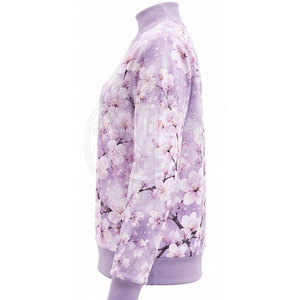 Sudadera con cuello alto personalizada para mujer, para promoción de marca y pedidos al por mayor, sudadera moderna con cuello alto para mujer - Product Image 2