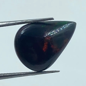 Black Top Quality Natural <b>Fire</b> Opal Pear Cut Loose <b>Stone</b> 4.95Carat 13.50x18.50MM for Jewelry Making - Product Image 1