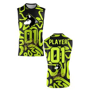 Mashadi IMPEX 7V7 Kit d'uniforme de football imprimé par sublimation Noir Vert Camouflage Logo Husky Maillot Short Sac à dos Anti-humidité - Product Image 3