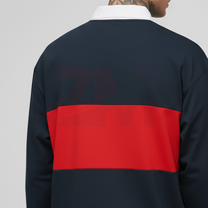 เสื้อโปโลชายแขนยาวแฟชั่น ผ้าฝ้าย 100% หนัก 280 กรัม พิมพ์โลโก้ตามสั่ง 2 สี - Product Image 2