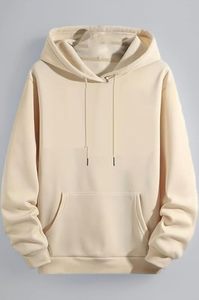 เสื้อฮู้ดดี้ผ้าฟลีซทอเนื้อหนา 500gsm ทรงหลวมไหล่ตก สีพื้น สำหรับผู้ชาย สวมใส่สบาย ระบายอากาศได้ดี เหมาะสำหรับฤดูใบไม้ร่วง ผลิตจากผ้าฝ้าย 100% คุณภาพสูง - Product Image 2