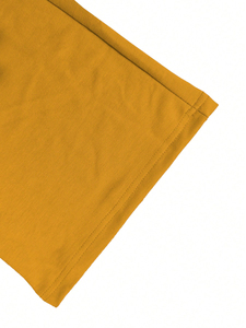 Ensemble de survêtement à capuche couleur moutarde pour femmes grandes tailles, manches longues, couleur unie, sweat-shirt décontracté, pantalon avec poches latérales, vêtements d'automne - Product Image 2
