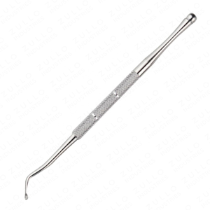 Outil professionnel de manucure OEM à double face en acier inoxydable argenté pour nettoyer les cuticules, pousse-cuticules et grattoir - Product Image 3