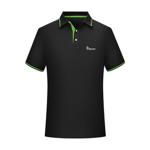Polo à manches courtes rouge pour homme Relevo Industries, tricoté, décontracté, col rabattu, logo imprimé par transfert thermique - Product Image 2