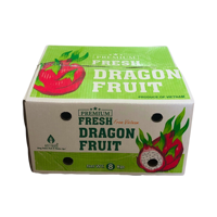 Boîte d'emballage d'expédition en papier ondulé pour fruit du dragon, matériaux recyclés OEM, rectangulaire, 40*30.5*21.5cm, design pliable, flexographie