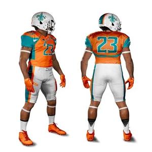 ชุดยูนิฟอร์มอเมริกันฟุตบอลสำหรับผู้ใหญ่ขายดีที่สุด ไซส์พลัส ระบายอากาศได้ดี แห้งเร็ว ผลิตจากผ้าสแปนเด็กซ์/คอตตอน/ใยไผ่ รับสั่งทำแบบซับลิเมชั่น - Product Image 5