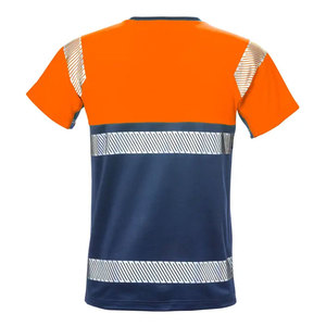 T-shirts de travail personnalisés à manches courtes pour hommes, vêtements de sécurité haute visibilité avec bandes réfléchissantes, t-shirts de sécurité - Product Image 4