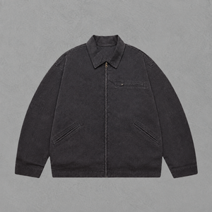 Customized OEM Cleanfit Washed Distressed DUCK Canvas Waterproof Heated Breathable Quick Dry Winter Solid Vintage Front - Product Image 4