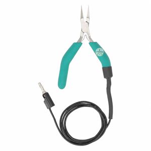 Grounded <b>Flat</b> Nose Pliers for Permanent Jewelry - Product Image 1