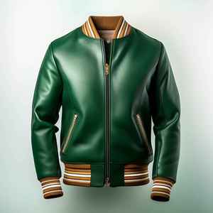Veste de basket-ball pour femmes et hommes, personnalisable avec logo, 100 % polyester, style varsity, en vente en ligne. - Product Image 4