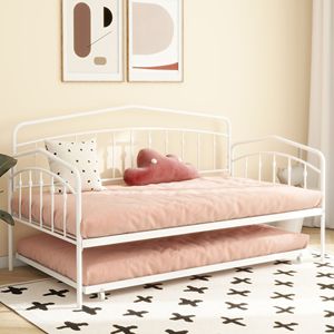 Divano letto White Fox con letto estraibile per camerette dei bambini - Product Image 1