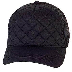Gorra Trucker Negra Acolchada con Malla Trasera Ajustable Unisex de 6 Paneles, Gorra Casual Transpirable e Impermeable de Color Sólido, Talla Adulto 58-60CM - Product Image 4