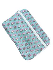 Handmade Block Print Jaipur Artisanal Design Quilted Cotton Soft Protective Modern Vintage Portable <b>Laptop</b> Sleeve Travel Daily - Product Image 1