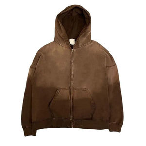 New Arrival Acid Wash 2 1 Eco-Friendly Tracksuit Unisex Hooded Winter Casual Wear Heavyweight Breathable Cotton OEM Custom - Product Image 5