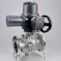 Vanne à boisseau sphérique à commande électrique antidéflagrante en acier inoxydable CF8 à brides DN50 PN16 pour conduites de process
