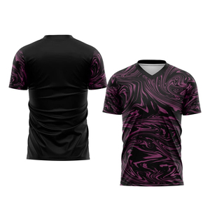เสื้อเจอร์ซีย์ซับลิเมชั่นผู้ชาย ราคาพรีเมียม แขนครึ่งตัว พิมพ์ลาย ระบายอากาศได้ดี เป็นมิตรต่อสิ่งแวดล้อม ปรับแต่งโลโก้ได้ ทนทาน นุ่มสบาย มีไซส์พลัส - Product Image 1