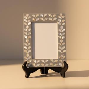Nuevo Marco de Fotos Moderno Personalizado con Incrustaciones de Madreperla - Product Image 1