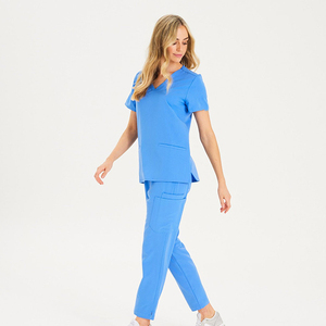 Vêtements pour femmes très vendus, de haute qualité, légers, coupe ajustée, 72% polyester, 21% rayonne, 7% élasthanne, tricotés, taille élastique, extensibles, unis - Product Image 2