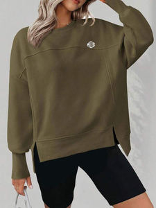 Sudadera Oversize de Felpa Francesa para Mujer, Cuello Redondo, Hombros Caídos, Puños Acanalados, Logotipo en el Pecho, Fabricación Personalizada - Product Image 5