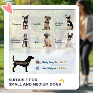 Passeggino per Animali Domestici a 3 Ruote con Tettuccio Regolabile per Cani Piccoli e Medi, con Cintura di Sicurezza e Cestino Portaoggetti, Verde Scuro - Product Image 4