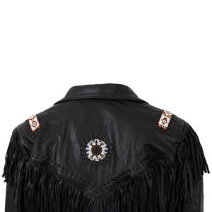Western Style Cowboy's Suede <b>Leather</b> Coated Eco-Friendly Windproof Men's <b>Jackets</b> Customized Logo Print <b>Long</b> Sleeve - Product Image 5