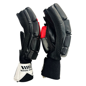Mannu Sports Cricket Gloves Velcro Closure Lightweight Breathable Extra Protection High Quality PU Leather All Seasons Pair - Product Image 2