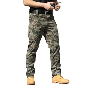 Custom Logo Men's <b>Waterproof</b> Softshell <b>Pant</b> Flat Front Heavyweight Formal Hiking Hunting Worker <b>Cargo</b> <b>Pants</b> Winter - Product Image 5