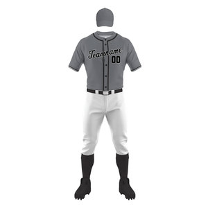 Uniformes de Béisbol Personalizados con Impresión por Transferencia de Calor, Diseño Personalizado, Hechos de Poliéster, en Oferta - Product Image 2