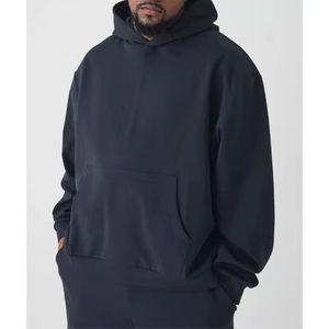 เสื้อฮู้ดดี้พิมพ์ลายดิจิตอลตามสั่ง ผ้าฝ้าย 100% หนานุ่ม สีเทาเข้ม สำหรับผู้ชาย ขายส่ง - Product Image 1