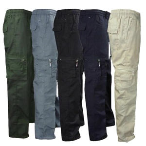 Pantalones casuales de Bolsillo grande verde de calidad superior para hombre Mejor logotipo personalizado sin mangas - Product Image 5