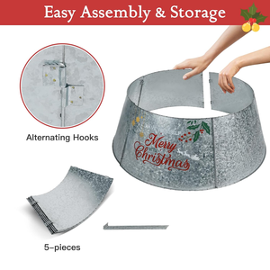 Christmas <b>Tree</b> Collar Set of 2 Christmas <b>Tree</b> Base Cover Christmas <b>Trees</b> <b>Stand</b> Concealer for Living Room Home Holiday Decoration - Product Image 2