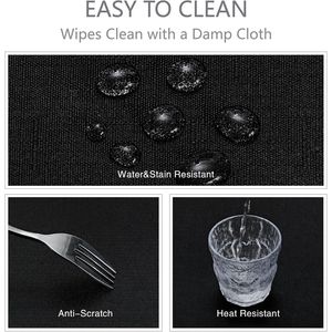 Tovaglia Rettangolare 52x70 Pollici Impermeabile in Lino Testurizzato, Resistente alle Macchie e alle Pieghe, Lavabile, Tessuto Decorativo per Tavolo - Product Image 3