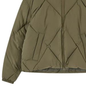 Veste matelassée en diamant pour homme, manteau chaud et isolé avec capuche, vêtements d'extérieur d'hiver pour homme, veste élégante à fermeture éclair - Product Image 3