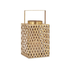 Lanterne Moderne en Laiton et Verre de Qualité Supérieure pour Décoration d'Intérieur, Porte-Bougie de Table, Lanterne Suspendue Décorative à Cadre Métallique – En Promotion - Product Image 4