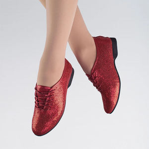 Zapatos de Baile de Jazz Transpirables con Suela Suave, Color Loro, Calzado Deportivo de Práctica, Zapatos de Baile de Cuero Vacuno Genuino - Product Image 6