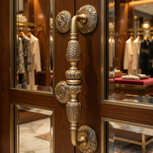 Manija de Puerta Arquitectónica Moderna y Duradera de Latón Sólido Rigel |   Diseño Ornamental de Lujo para Puertas Residenciales de Villas y Hoteles - Product Image 2