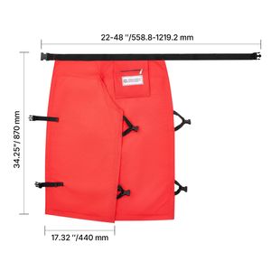 Pantaloni Protettivi per Motosega Stile Grembiule da Uomo/Donna, Classe C, 8 Strati, con Cintura Regolabile e Tasca Porta Attrezzi, Tuta Intera - Product Image 2