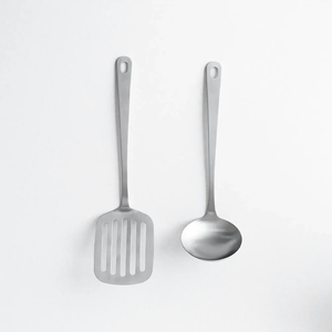 Cuchara de Cocina de Acero Inoxidable de Calidad Superior, Juego de 2 Piezas para Preparar y Servir Alimentos, Uso en la Cocina, en Oferta - Product Image 3