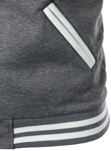 Veste d'extérieur en polyester pour homme, style universitaire, col montant, option logo frontal, usage quotidien, décontractée, classique, chaude pour l'hiver - Product Image 6