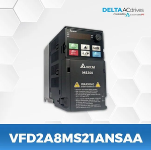 อินเวอร์เตอร์ Delta MS300 VFD2A8MS21ANSAA แบบเฟสเดียว 230V 0.4KW ขนาดกะทัดรัด - Product Image 1