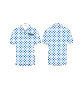 เสื้อโปโลแขนสั้นพิมพ์ลายเรขาคณิตของผู้ชายเสื้อโปโลกีฬาพิมพ์ลาย - Product Image 1
