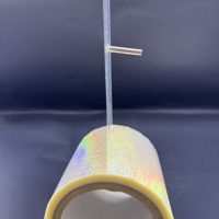 Film de lamination holographique à points superposés à froid 320mmx500m Bopp imperméable pour étiquettes autocollantes